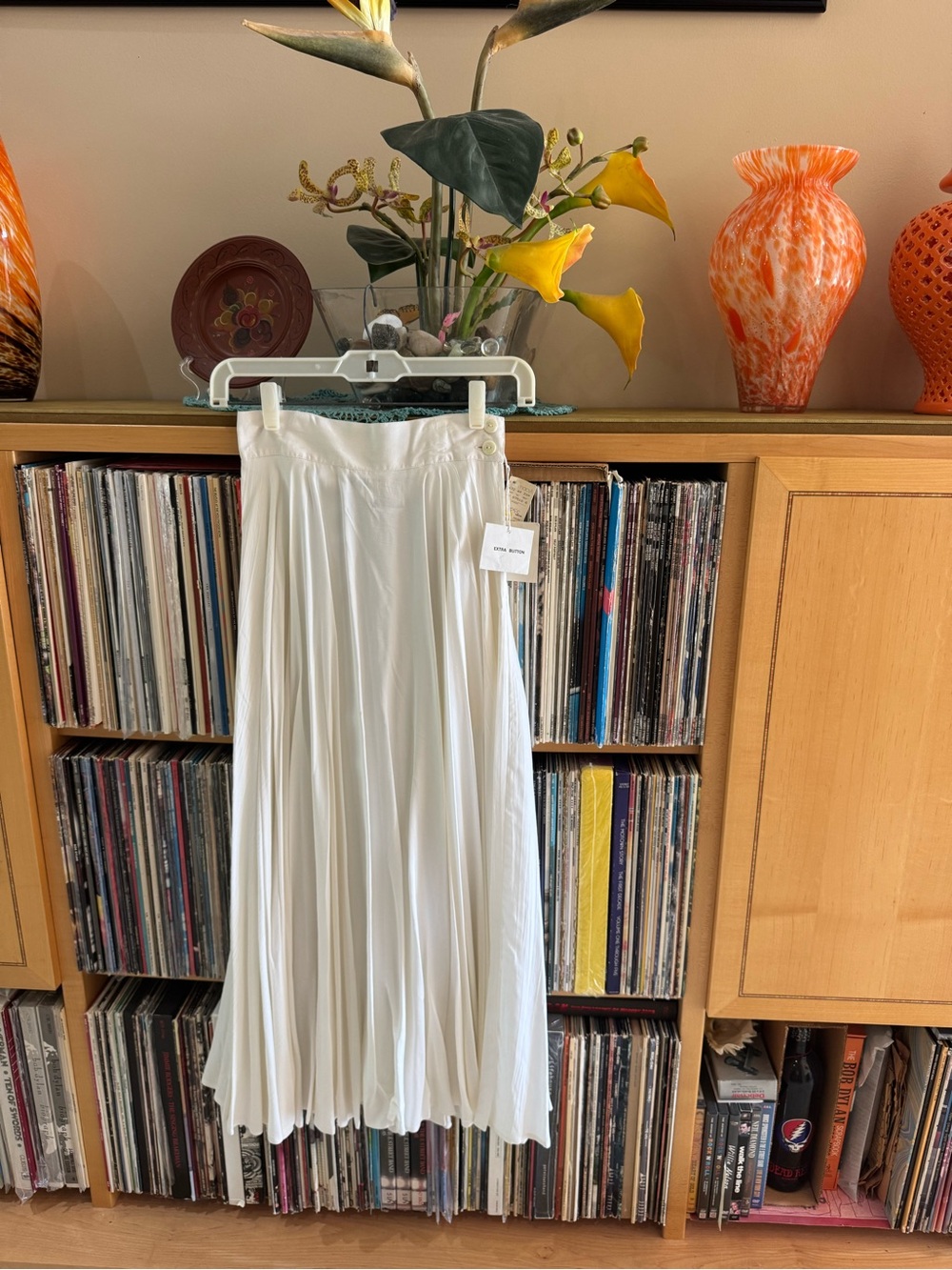 DRAMATIC PRICE DROP: NWT, VTG TO TO ‘n KO,2 deep pockets,subtle Pleated Maxi, P - Picture 1 of 10